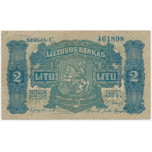 Lithuania, 2 Litu 1922