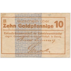 Danzig, 10 Goldpfennig (1923) - B -