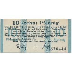 Danzig, 10 Pfennig 1916