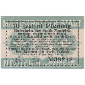 Nowy Staw (Neuteich), 10 Pfennig 1920