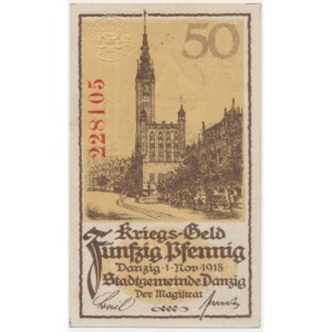 Danzig, 50 Pfennige 1918
