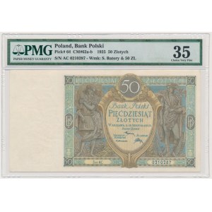50 zloty 1925 - Ser.AC. - PMG 35