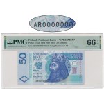 50 gold 1994 - AR 0000000 - ACCEPTED MODEL WITHOUT PRINTING - PMG 66 EPQ - UNIQUE.
