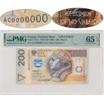 200 PLN 1994 - AC 0000000 - ACCEPTANCE FORM WITH PERFORMANCE - PMG 65 EPQ - NON-NOTIFIED.