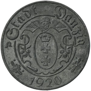 Free City of Danzig, 10 pfennige 1920