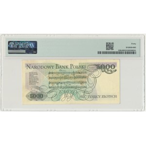5,000 zloty 1986 - BN - PMG 40