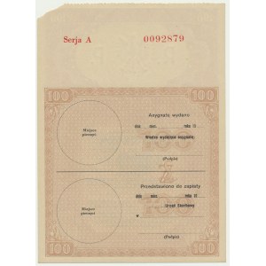 Assignment for 100 gold 1939, Series A
