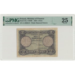 2 gold 1925 - A - PMG 25