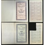 Myślenice Hat Factory S.A., 10 x 500 mkp 1921, Issue A, Ser. XI and 5 x 500 mkp 1922, Issue B, Ser. VII - set of 2 pcs.