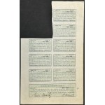 Cappellificio Myślenice S.A., 10 x 500 mkp 1921, emissione A, Ser. XI e 5 x 500 mkp 1922, Edizione B, Ser. VII - set di 2 pezzi.