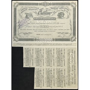 Fabryka Maszyn Rolniczych Odlew w Krakowie S.A., 5 x 1.000 mkp 1921