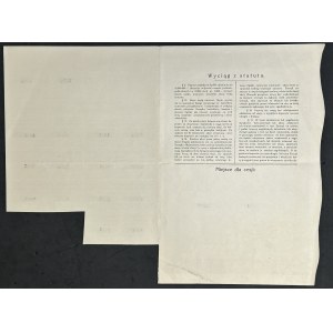 Machinery Factory, Iron and Metal Foundry Kanczewski Brothers S.A., 25 x 1,000 mkp 1921