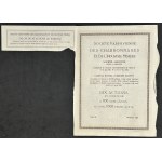 Warszawskie Towarzystwo Kopalń Węgla i Zakładów Hutniczych S.A., 100 zloty, 500 zloty and 1,000 zloty 1929 - set of 3 pcs.