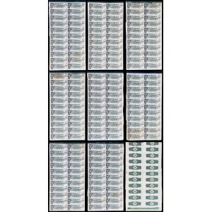 6% Dollar Loan 1920, converted to 4.5%, $50 bond - set of 9.