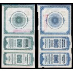 6% Dollar Loan 1920, converted to 4.5%, $50 and $100 bond - set of 2.