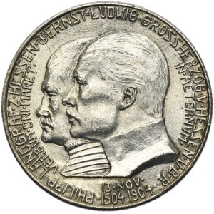 Germany, Hessen-Darmstadt, Ernst Ludwig, 2 Mark Berlin 1904 A