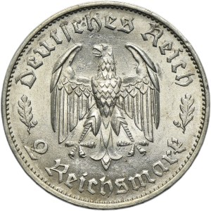 Germany, Third Reich, 2 Mark Stuttgart 1934 F