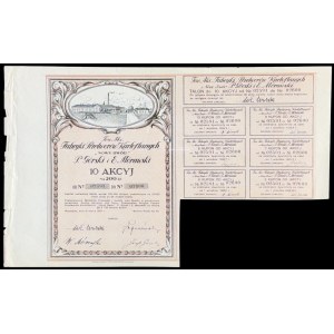 Towarzystwo Akcyjne Fabryki Przetworów Kartoflanych Nowy Dwór P. Górski i E. Mórawski, 10 x 20 zł 1926