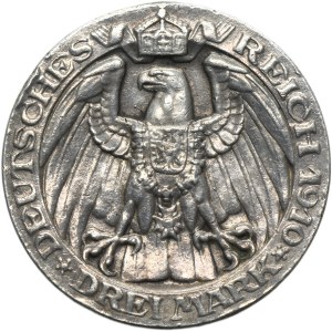 Germany, Kingdom of Prussia, Wilhem II, 3 mark Berlin 1910