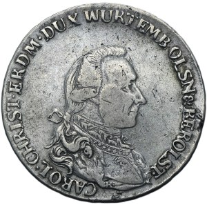 Silesia, Duchy of Oels, Karl Chrystian Erdmann, Thaler Breslau 1785 B
