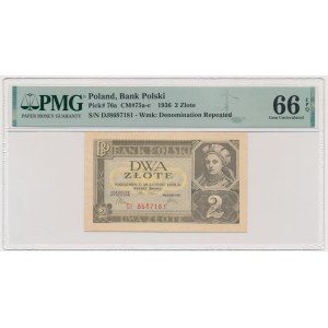 2 gold 1936 - DJ - PMG 66 EPQ