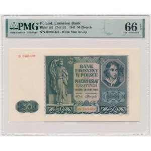 50 gold 1941 - D - PMG 66 EPQ