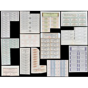 A set of coupons on various stocks and bonds - part II