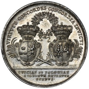 Stanislaus Leszczynski and Carolus XII, Medal of the alliance between Poland and Sweden 1705