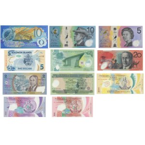 Group of Australia and Oceania notes (11 pcs.)