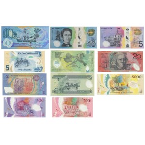Group of Australia and Oceania notes (11 pcs.)