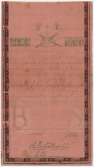 500 złotych 1794 - A - RZADKOŚĆ