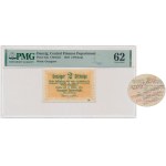Danzig, 2 Pfennig 1923 - October - PMG 62 - overprint
