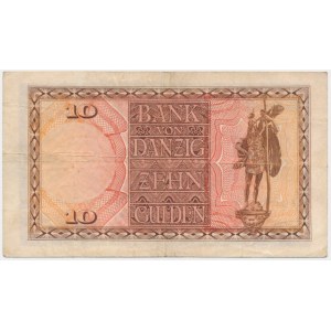 Danzig, 10 Gulden 1924 - A - RARE VARIETY
