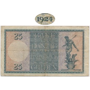 Danzig, 25 Gulden 1924 - B - RARE