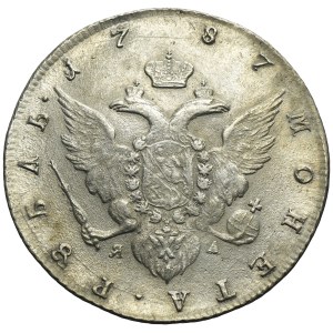 Russie, Catherine II, Rouble Saint-Pétersbourg 1787 СПБ ЯА