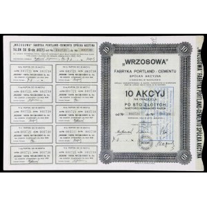 Wrzosowa Fabryka Portland-Cementu S.A., 10 x 100 zł