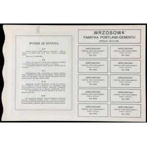 Wrzosowa Fabryka Portland-Cementu S.A., 10 x 100 zł