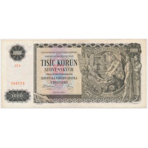 Slovakia, 1.000 Korun 1940