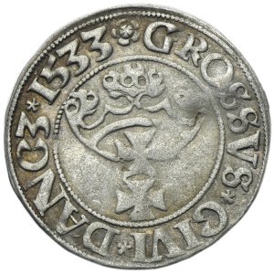 Sigismund I the Old, Groschen Danzig 1533 - P