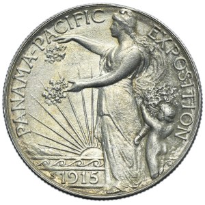 USA, 1/2 Dollar San Francisco 1915 S - Panama-Pacific Exposition