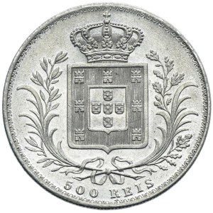 Portugal, Louis I, 500 Reis Lisbon 1889