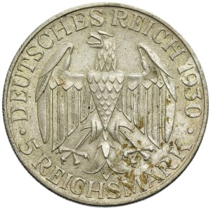 Germany, Weimar Republic, 5 Mark Berlin 1930 A - Graf Zeppelin