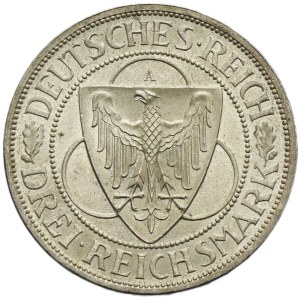 Germany, Weimar Republic, 3 Mark Berlin 1930 A - Liberation of Rhineland