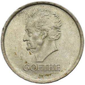 Německo, Výmarská republika, 3 marky Berlín 1932 A - Goethe