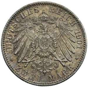 Německo, Pruské království, Vilém II, 2 marky Berlín 1901