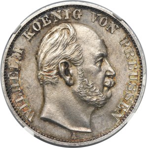 Germany, Kingdom of Prussia, Wilhelm I, Siegesthaler Berlin 1871 A - NGC MS63