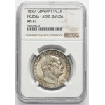 Germany, Kingdom of Prussia, Friedrich Wilhelm IV, Thaler Berlin 1860 A - NGC MS62
