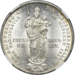 Germany, Kingdom of Bavaria, Maximilian II Joseph, 2 Gulden Munich 1855 - NGC MS62