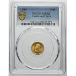 USA, 1 Dolar Filadelfia 1904 - Lewis i Clark - PCGS MS63