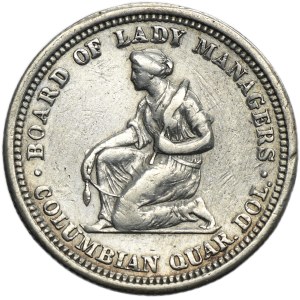 USA, 1/4 Dollar Philadelphia 1893 - Isabella Quarter